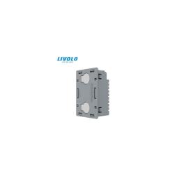 Modul intrerupator dublu, standard italian, cap scara / cap cruce, 3M