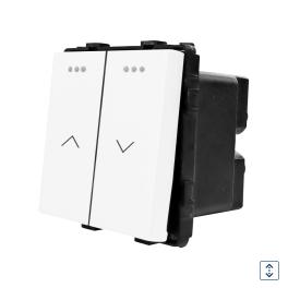 Modul Intrerupator Jaluzele Mecanic LUXION - alb