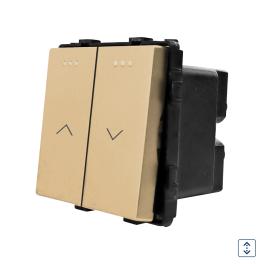 Modul Intrerupator Jaluzele Mecanic LUXION - auriu