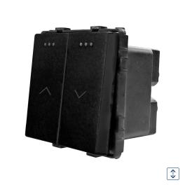 Modul Intrerupator Jaluzele Mecanic LUXION - negru