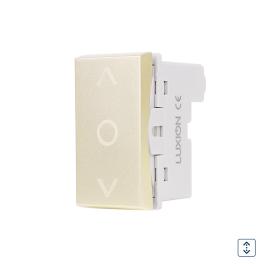 Modul Intrerupator Mecanic Jaluzele 1M LUXION, Standard Italian - auriu