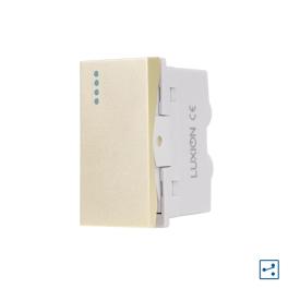 Modul Intrerupator Simplu Cap-Cruce Mecanic 1M LUXION, Standard Italian - auriu