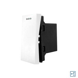 Modul Intrerupator Simplu Cap Scara Mecanic 1M LUXION - alb