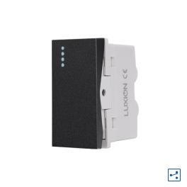 Modul Intrerupator Simplu Cap-Scara Mecanic 1M LUXION, Standard Italian - negru