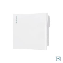 Modul Intrerupator Simplu Cap Scara Mecanic 2M LUXION, Standard Italian - alb