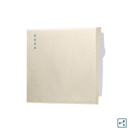 Modul Intrerupator Simplu Cap Scara Mecanic 2M LUXION, Standard Italian - auriu