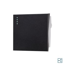 Modul Intrerupator Simplu Cap Scara Mecanic 2M LUXION, Standard Italian - negru