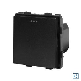 Modul Intrerupator Simplu Cruce Mecanic LUXION - negru
