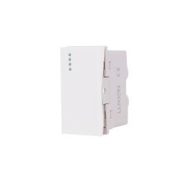 Modul Intrerupator Simplu Mecanic 1M LUXION, Standard Italian - alb