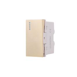 Modul Intrerupator Simplu Mecanic 1M LUXION, Standard Italian - auriu