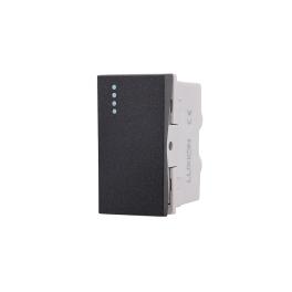Modul Intrerupator Simplu Mecanic 1M LUXION, Standard Italian - negru