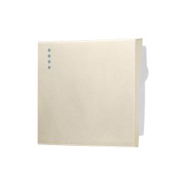 Modul Intrerupator Simplu Mecanic 2M LUXION, Standard Italian - auriu