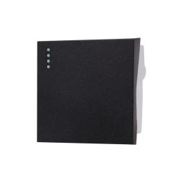 Modul Intrerupator Simplu Mecanic 2M LUXION, Standard Italian - negru