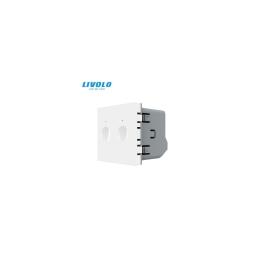Modul intrerupator tactil dublu WiFi, cap / scara / cruce, fara rama sticla, 2M