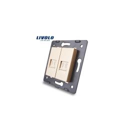 Modul Priză dublă telefon , 2xRJ11