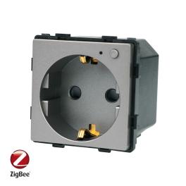 Modul Priza Inteligenta cu Protocol Zigbee Fara Rama Din Sticla LUXION - gri