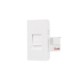 Modul Priza Internet 1M LUXION, Standard Italian - alb