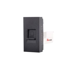 Modul Priza Internet 1M LUXION, Standard Italian - negru
