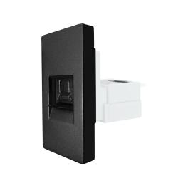 Modul Priza Internet CAT6 RJ45 1M LUXION - negru