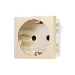 Modul Priza Schuko 2M Luxion, Standard Italian - auriu