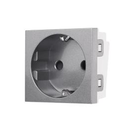 Modul Priza Schuko 2M Luxion, Standard Italian - gri