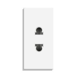 Modul Priza Simpla Ingusta LUXION - alb
