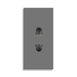 Modul Priza Simpla Ingusta LUXION - gri