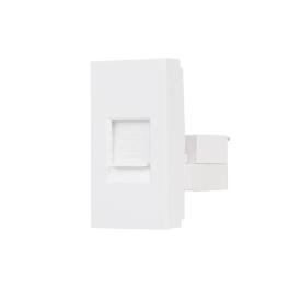 Modul Priza Telefon 1M LUXION, Standard Italian - alb