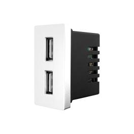 Modul Priza USB 2.4A 5V LUXION - alb