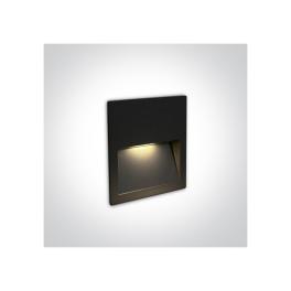 Moon Q LED 3W, 300lm, 3000K, 100-240V, IP65, negru