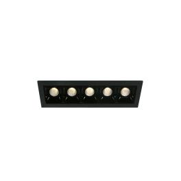 Nate LED 5x160lm 3000K 30° 700mA Dim IP20 negru