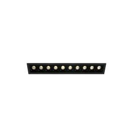 Nate LED 9x160lm 3000K 30° 700mA Dim IP20 negru