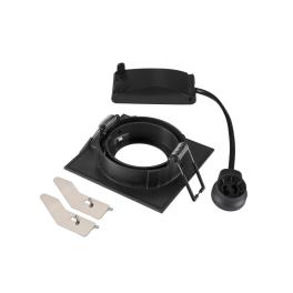 NEW TRIA 68, pătrat, max. 10W GU10, negru