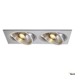 NEW TRIA II ES111 downlight, rectangular, AL satinat
