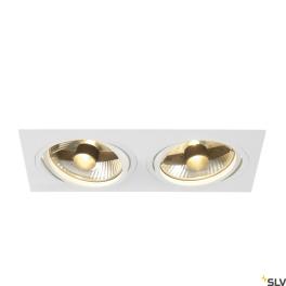 NEW TRIA II ES111 patrat, albGU10, incl. arcuri clip