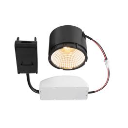 NEW TRIA, modul LED, rotund, 2700K, 60°, FAZĂ, negru