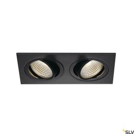 NEW TRIA2 DL SQ.Set 2x6W WWnegru3000K, 38°