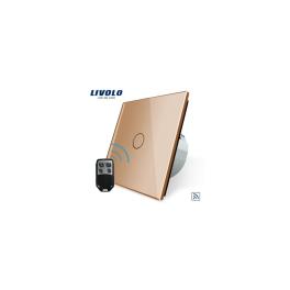 Întrerupător simplu, wireless RF + telecomandă tip breloc
