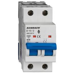 Întreruptor automat modular (MCB) AMPARO 10kA, D 10A, 2 poli