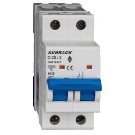 Întreruptor automat modular (MCB) AMPARO 10kA, D 25A, 2 poli
