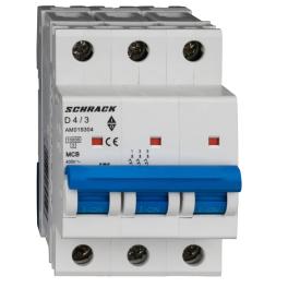 Întreruptor automat modular (MCB) AMPARO 10kA, D 4A, 3 poli