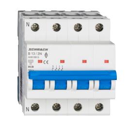 Întreruptor automat modular (MCB) AMPARO 6kA, B 13A, 3P+N