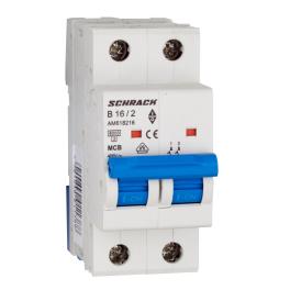 Întreruptor automat modular (MCB) AMPARO 6kA, B 16A, 2-poli