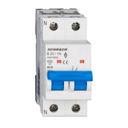 Întreruptor automat modular (MCB) AMPARO 6kA, B 20A, 1P+N