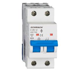 Întreruptor automat modular (MCB) AMPARO 6kA, C 25A, 2-poli