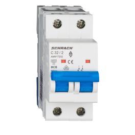 Întreruptor automat modular (MCB) AMPARO 6kA, C 32A, 2-poli