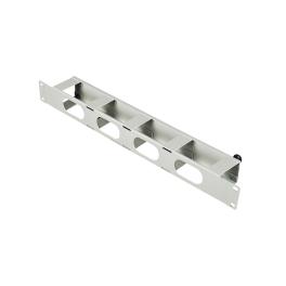 Organizator 19" cu canal de cablu, 1U, capac cu clips