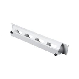 Organizator 19" cu canal de cablu, 2U, capac cu clips
