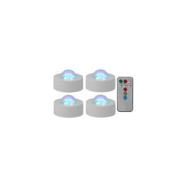 PACHET 4 MINI ASTRO RGB CU STROBOSCOP SI TELECOMANDA