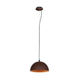 Panderas Pendant luminaire Ø300 60W schokobr./copperIP20